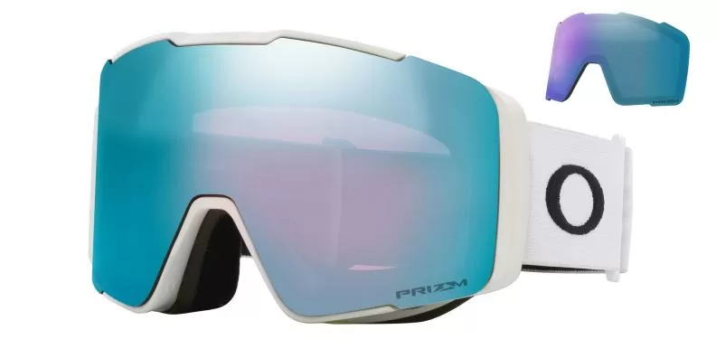 Oakley Line Miner Pro L 00 - Matte White, Prizm Sapphire & Prizm Iced