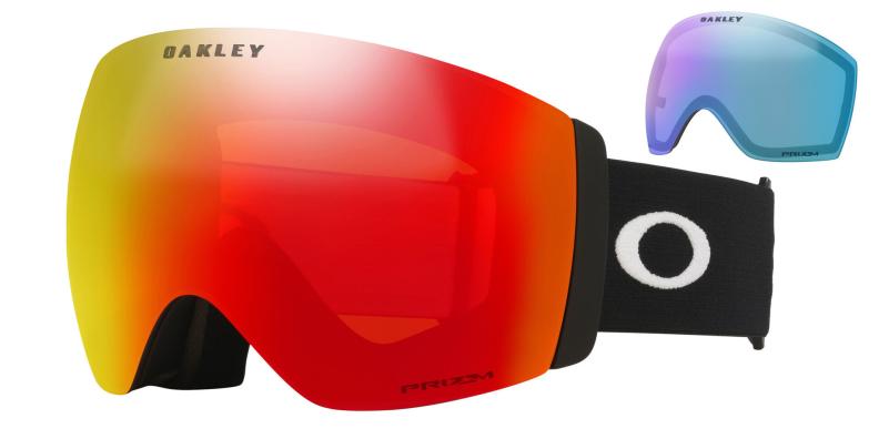 Oakley Flight Deck Pro L 00 - Matte Black, Prizm Torch & Prizm Iced