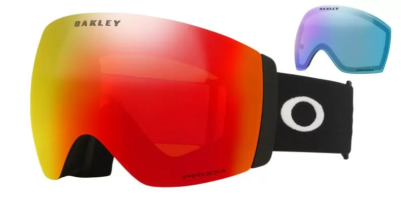Oakley Flight Deck Pro L 00 - Matte Black, Prizm Torch & Prizm Iced