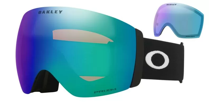 Oakley Flight Deck Pro L 00 - Matte Black, Prizm Argon & Prizm Iced