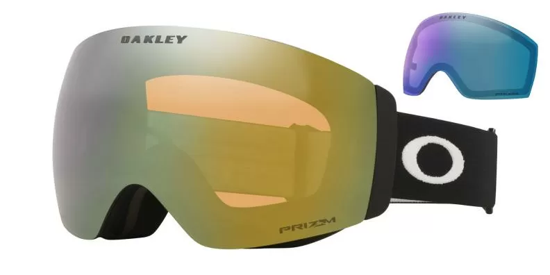Oakley Flight Deck Pro M 00 - Matte Black, Prizm Sage Gold & Prizm Iced