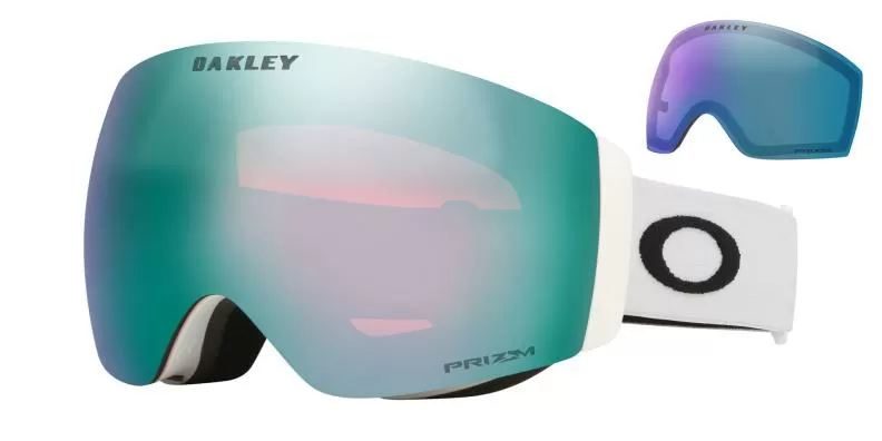 Oakley Flight Deck Pro M 00 - Matte White, Prizm Sapphire & Prizm Iced