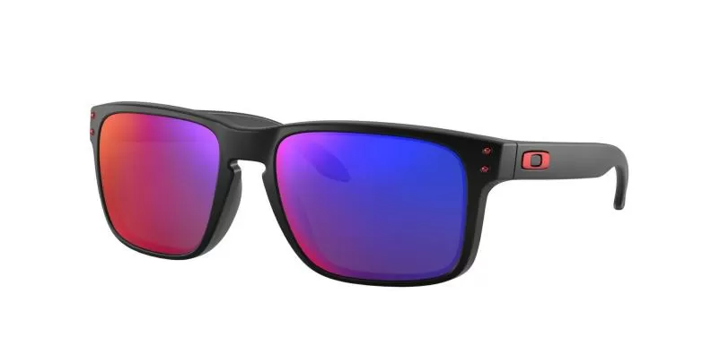 Oakley Holbrook 55 - Matte Black, Positive Red Iridium