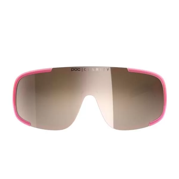 Poc Aspire Sportbrille - Actinium Pink Translucent/Brown Silver Mirror