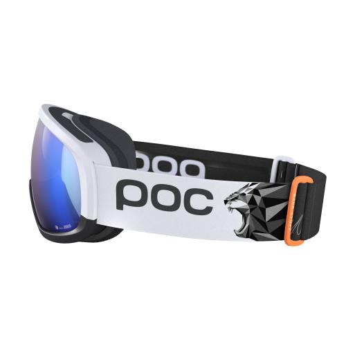 POC Fovea Mid Race Marco Odermatt Ed. Skibrille - Hydrogen White/Uranium Black/Partly Sunny Blue