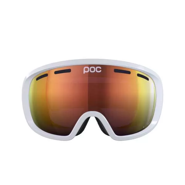 Poc Fovea Ski Goggles - Hydrogen White/Partly Sunny Orange