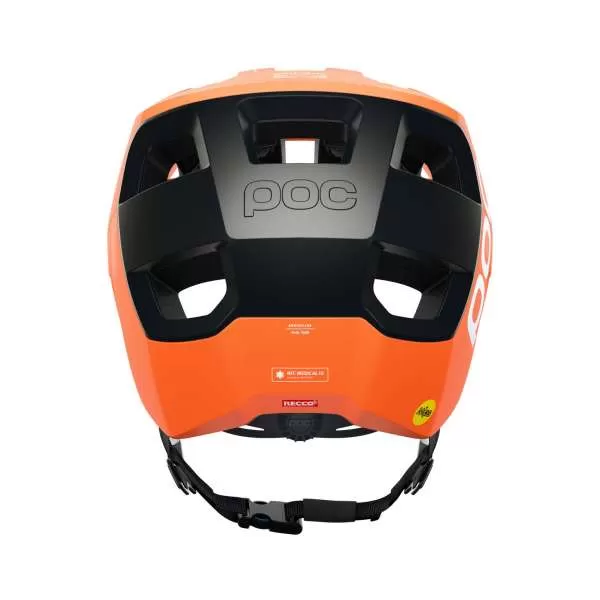 POC Kortal Race MIPS Velo Helmet - Fluorescent Orange AVIP / Uranium Black Matt