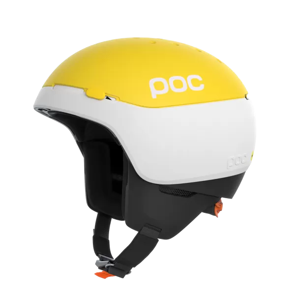 Poc Ski Helmet Meninx RS MIPS - Hydrogen White/Aventurine Yellow Matt