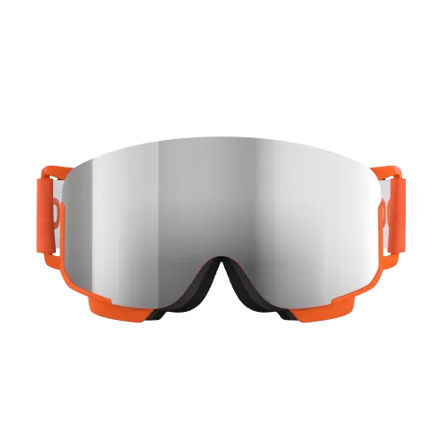 POC POCito Nexal Skibrille - Fluorescent Orange/Partly Sunny Silver