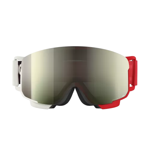 POC Nexal Mid Skibrille - Rouge/Blanc/Partly Sunny Ivory