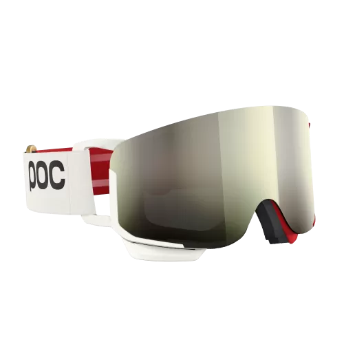 POC Nexal Mid Skibrille - Rouge/Blanc/Partly Sunny Ivory