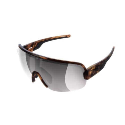 POC Aim Sonnenbrille - Tortoise Brown/Clarity Road/Sunny Silver