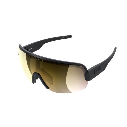 POC Aim Sonnenbrille - Uranium Black/Clarity Road/Partly Sunny Gold