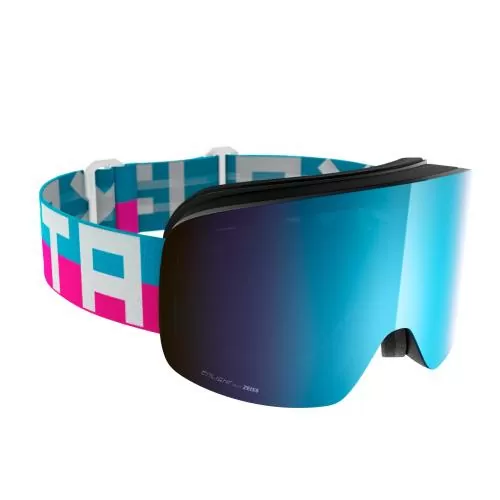 Flaxta Ski Goggle Prime - Bright Pink, Flaxta Blue - Blue Mirror