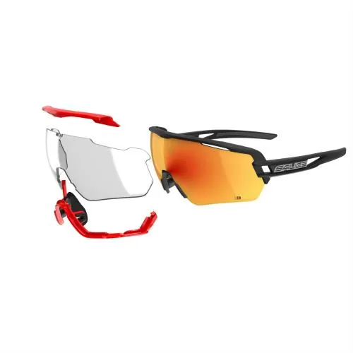 Salice Sport Glasses 020RWX - black/red / RW red