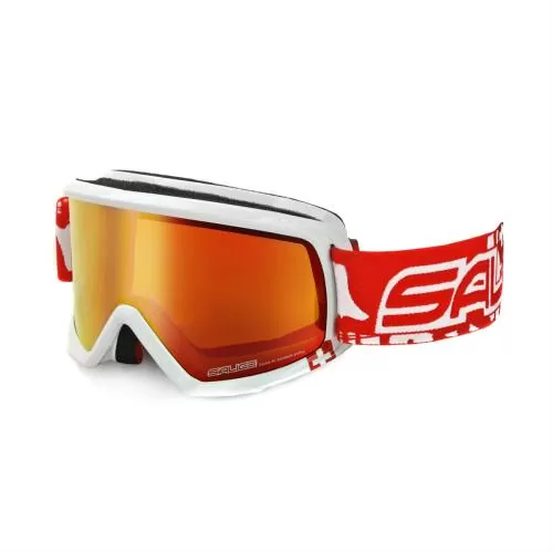 Salice Ski Goggles 609SUI Suisse Edition - withe / RW red
