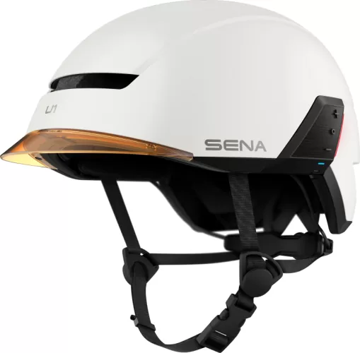 Sena U1 E-Bike Helm mit Kommunikationssystem - Matt White