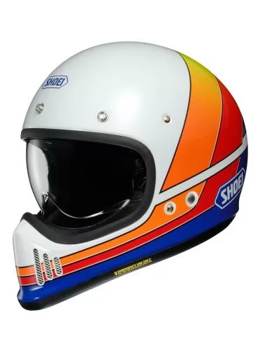 SHOEI EX-Zero Equation TC-2 Full Face Helmet - white-blue-orange
