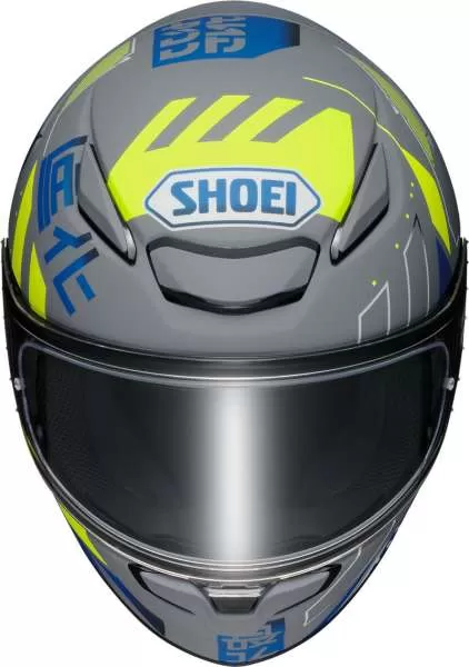SHOEI NXR 2 Accolade TC-10 Full Face Helmet - gray matt-fluo yellow