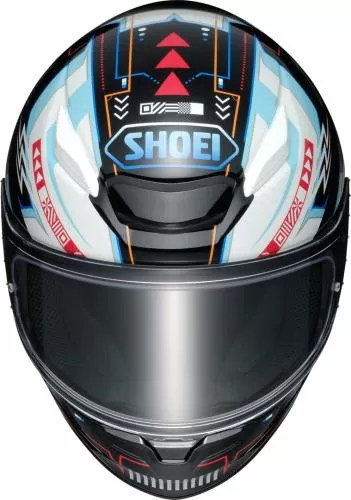 SHOEI NXR 2 Arcane TC-10 Full Face Helmet - black-white-blue