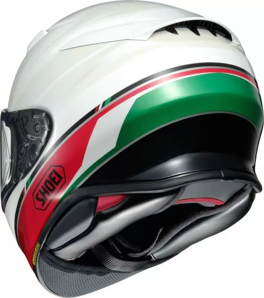 SHOEI NXR 2 Nocturne TC-4 Full Face Helmet - white-red-green