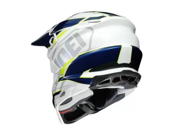 SHOEI VFX-WR Allegiant TC-3 Motocross Helmet - white-blue-yellow