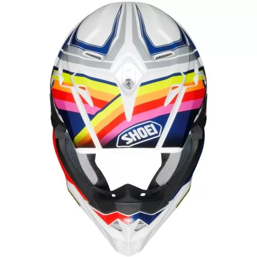 SHOEI VFX-WR Pinnacle TC-1 Motocross Helmet - white-red-blue