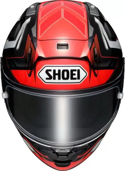 SHOEI X-Spirit Pro Escalate TC-1 Full Face Helmet - red-white-silver