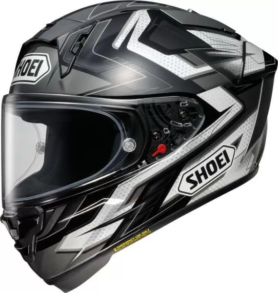 SHOEI X-Spirit Pro Escalate TC-5 Full Face Helmet - black-white-silver