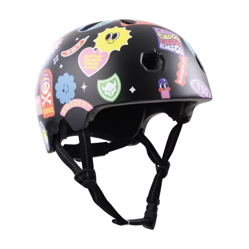TSG Velo Helmet Meta Graphic Design - happy sticker