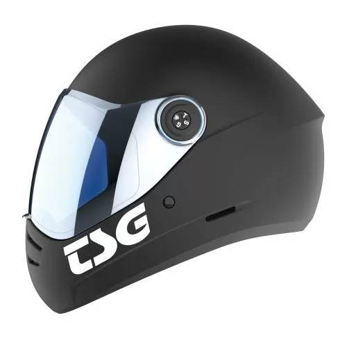 TSG Skaterhelm Pass 2.0 Solid Color (+ Bonus Visor) - satin black