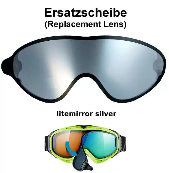 Uvex Comanche TO / TOP Replacement Lens - sl ltm silver