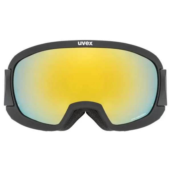 Uvex content CV race Ski Goggles - black mat mirror gold