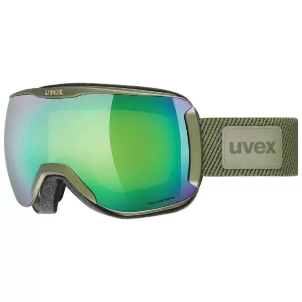 Uvex downhill 2100 CV Planet Skibrille - croco mat, sl/ mirror green - colorvision green