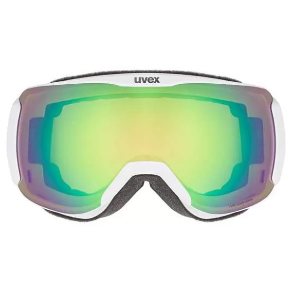 Uvex Downhill 2100 CV Skibrille - white matt, sl/ mirror green - colorvision green