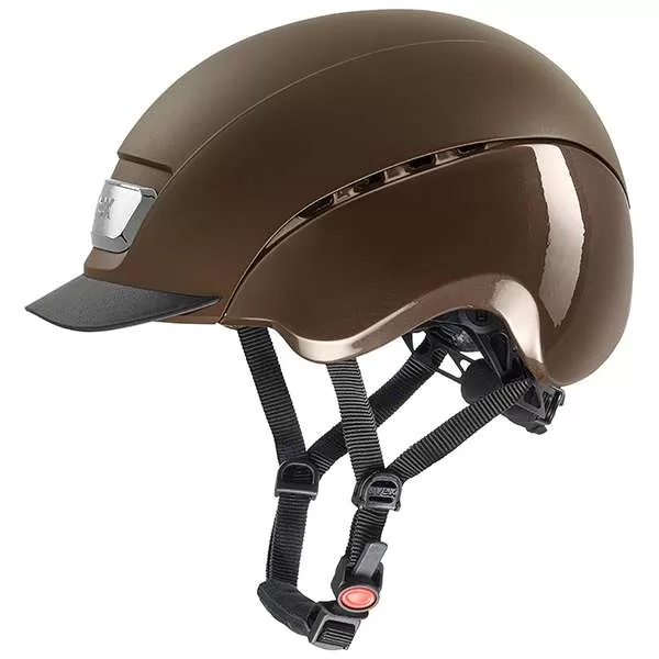 Uvex Elexxion Pro Riding Helmet - brown mat brown shiny