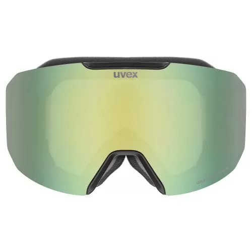 Uvex Evidnt Attract S Ski Goggles - black matt / green-yellow