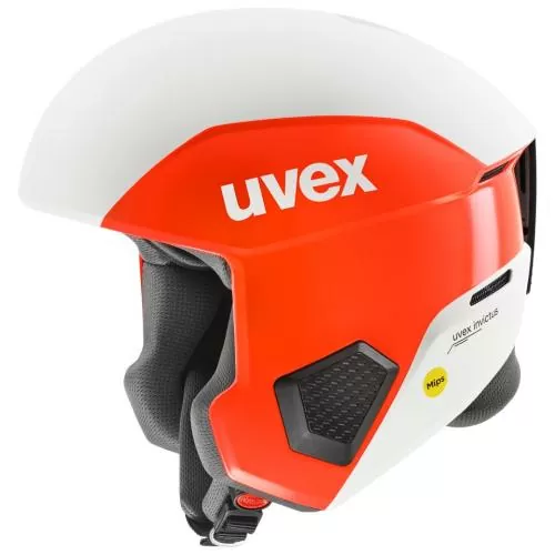Uvex Invictus Mips Skihelm - electric red-white matt Uvex Invictus Mips Skihelm - electric red-white matt