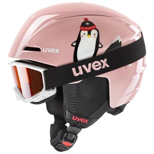 Uvex Viti Set Skihelm - pink penguin