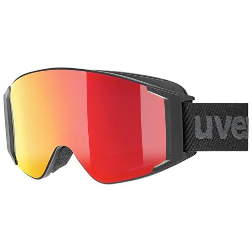 Uvex g.gl 3000 TOP Skibrille - black matt mirror red polavision clear