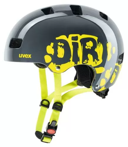 Uvex Kid 3 Velohelm - dirtbike grey-lime
