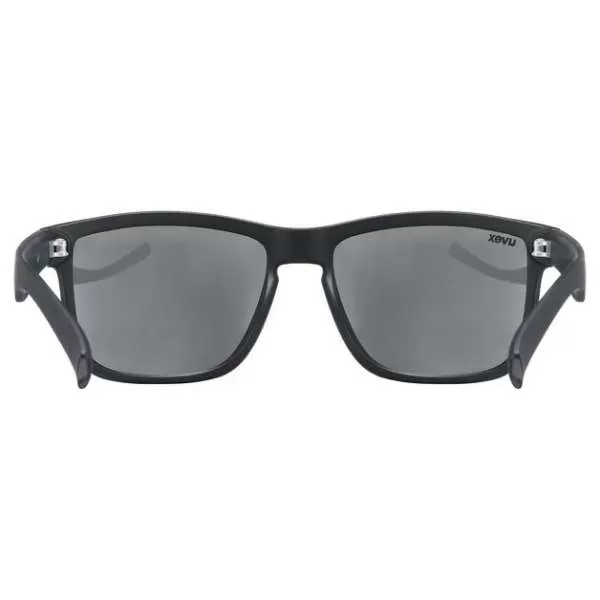 Uvex LGL 39 Sun Glasses - Black Mat Mirror Silver
