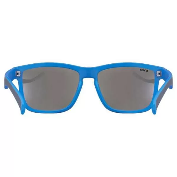 Uvex LGL 39 Sun Glasses - Grey Mat Blue Mirror Blue
