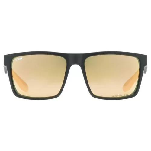 Uvex LGL 50 Colorvision Sonnenbrille - Black Mat Mirror Champagne