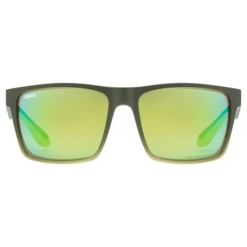 Uvex LGL 50 Colorvision Sonnenbrille - Olive Mat Mirror Green