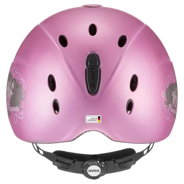 Uvex Onyxx Dekor Children Riding Helmet - friends II pink mat