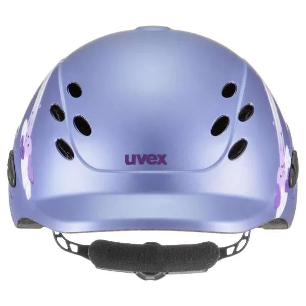 Uvex Onyxx Dekor Children Riding Helmet - princess violet mat