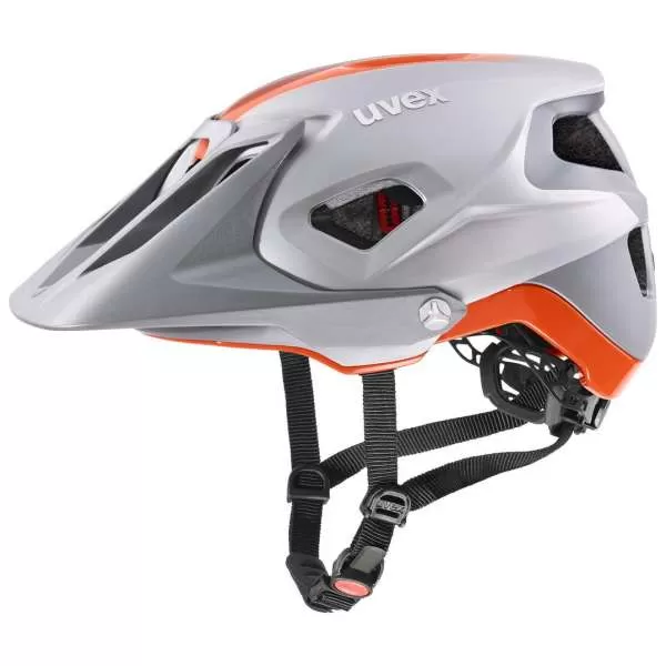 Uvex Quatro Integrale Velo Helmet - Silver Orange Mat