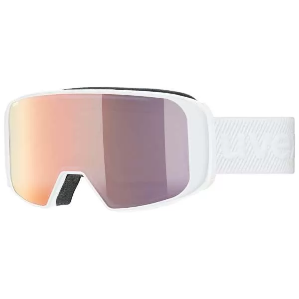 Uvex saga TO Ski Goggles - white, dl/ mirror rose/ lasergold lite/ clear