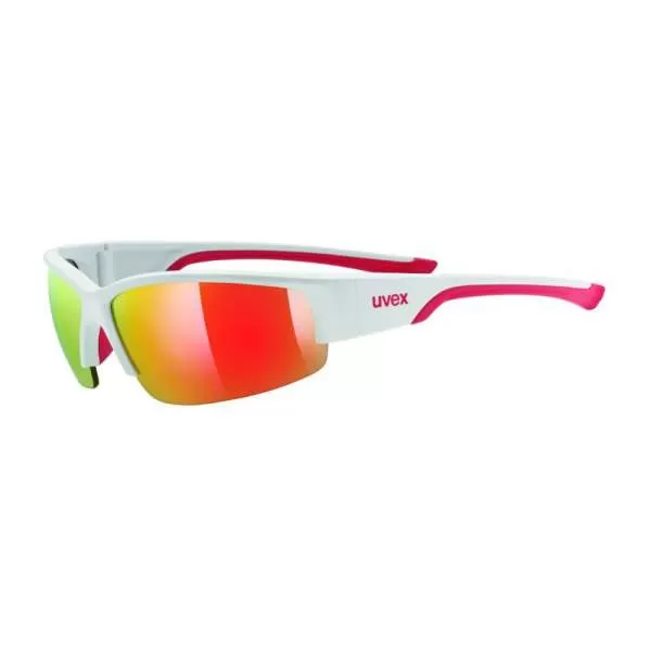 Uvex Sportstyle 215 Sun Glasses - white mat red mirror red